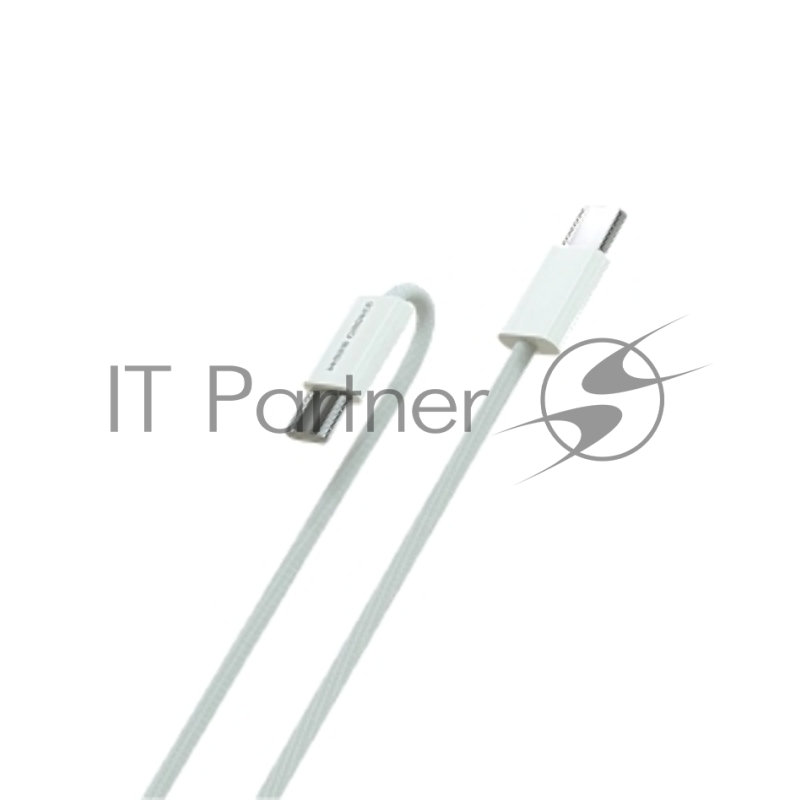 Кабель MORE CHOICE (4620202550361) K75a нейлон USB 3.0A PD 60W для Type-C Type-C 1м White