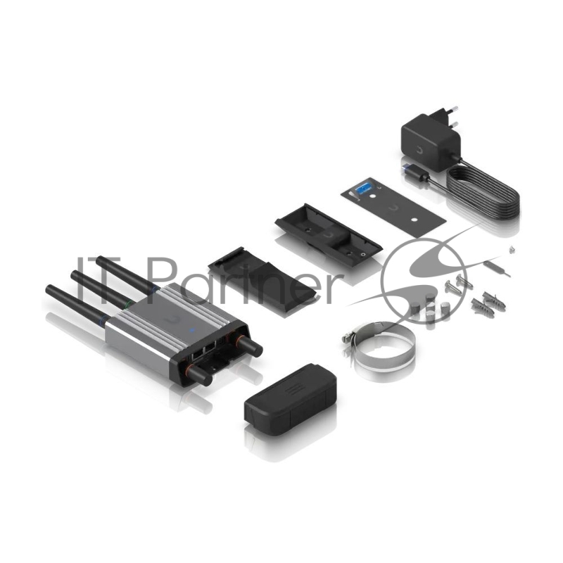 Wi-Fi маршрутизатор с LTE-модемом Ubiquiti UniFi Mobile Router Industrial категории 4, 2,4 ГГц (b/g/n), MIMO 2x2, 2x 1G RJ45, USB Type-C, nano-SIM