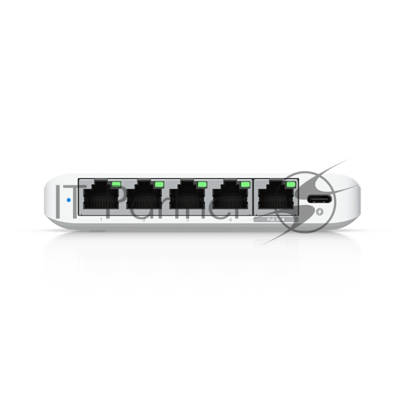Коммутатор Ubiquiti UniFi Switch Flex Mini 2.5G Compact, 5-port 2.5G switch that can be powered with PoE or a USB-C adapter.