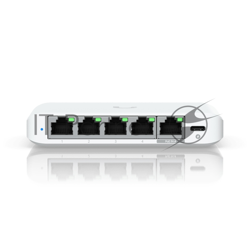 Коммутатор Ubiquiti UniFi Switch Flex Mini 2.5G Compact, 5-port 2.5G switch that can be powered with PoE or a USB-C adapter.