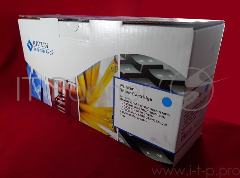 Тонер-картридж Oki C5550/C5800/C5900 5K (cyan) (Katun)
