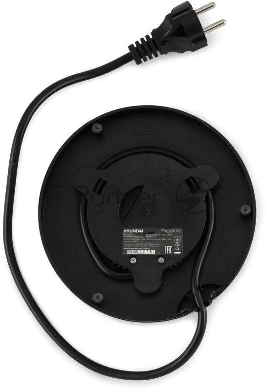 Чайник электрический Hyundai HYK-G7405 1.7л. 2200Вт черный/серебристый корпус: стекло