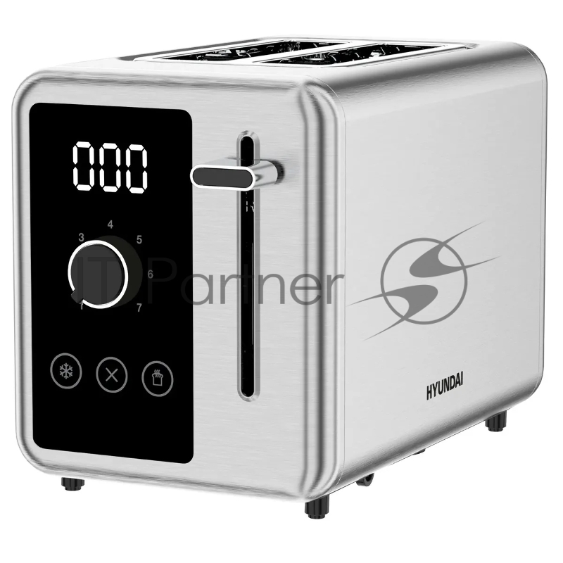 Тостер Hyundai HYT-3305 800Вт черный/серебристый