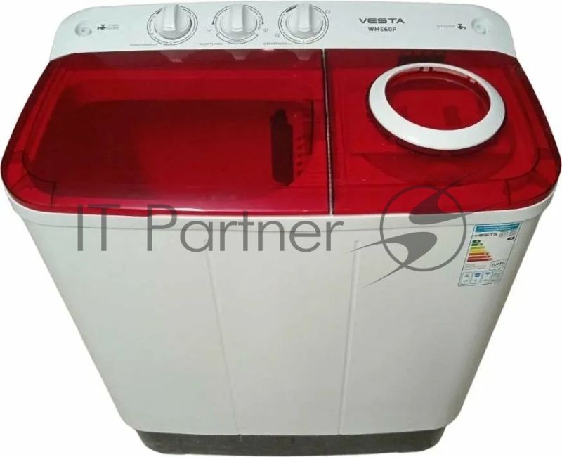 Стиральная машина VESTA WME60LP 6кг Красный Ex