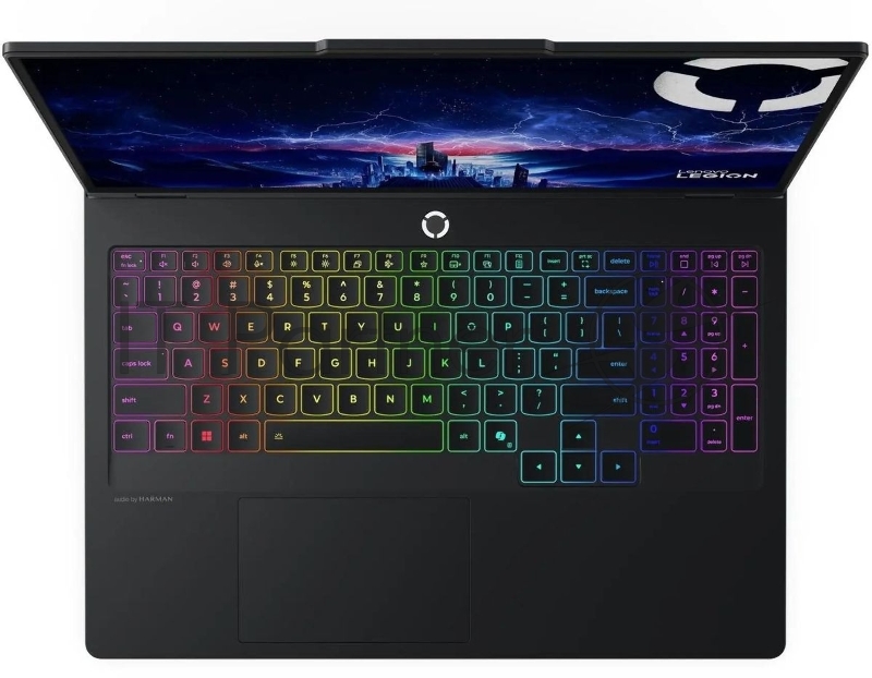 Ноутбук Lenovo Legion Pro 5 16IAX10 Core Ultra 7 255HX 32Gb SSD1Tb NVIDIA GeForce RTX5070 8Gb 16 OLED WQXGA (2560x1600) без ОС black WiFi BT Cam (83F3000XRK)