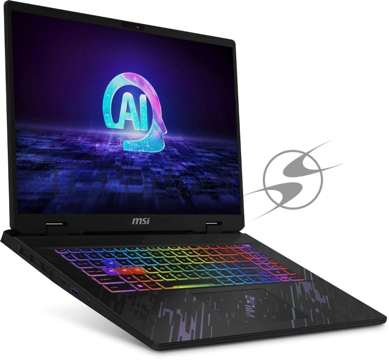 Ноутбук MSI Pulse 17 AI C1VEKG-088XRU Core Ultra 5 125H 16Gb SSD1Tb NVIDIA GeForce RTX4050 6Gb 17 IPS QHD+ (2560x1600) FreeDOS black WiFi BT Cam (9S7-17T311-088)