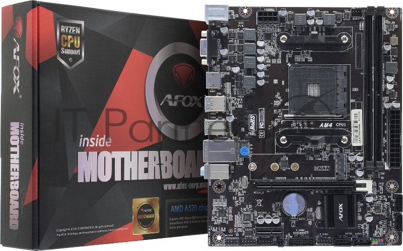 Материнская плата AFOX AMD A520 SAM4 MATX A520D4-MA2-V2