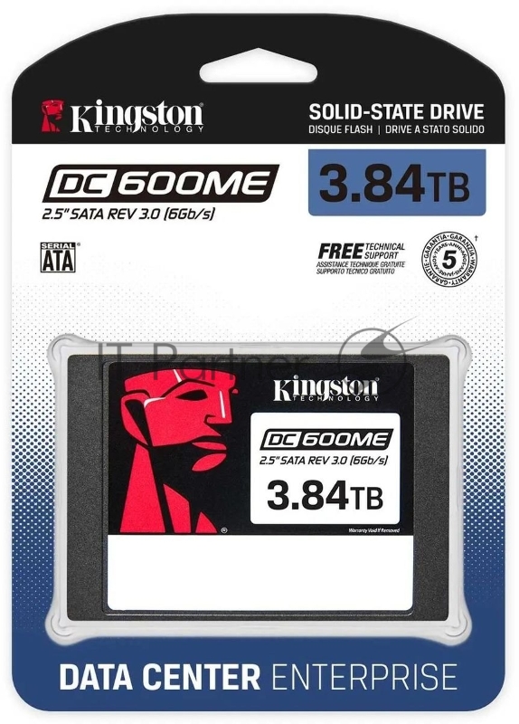 Накопитель SSD Kingston SATA-III 3.84TB SEDC600ME/3840G DC600M 2.5 1 DWPD