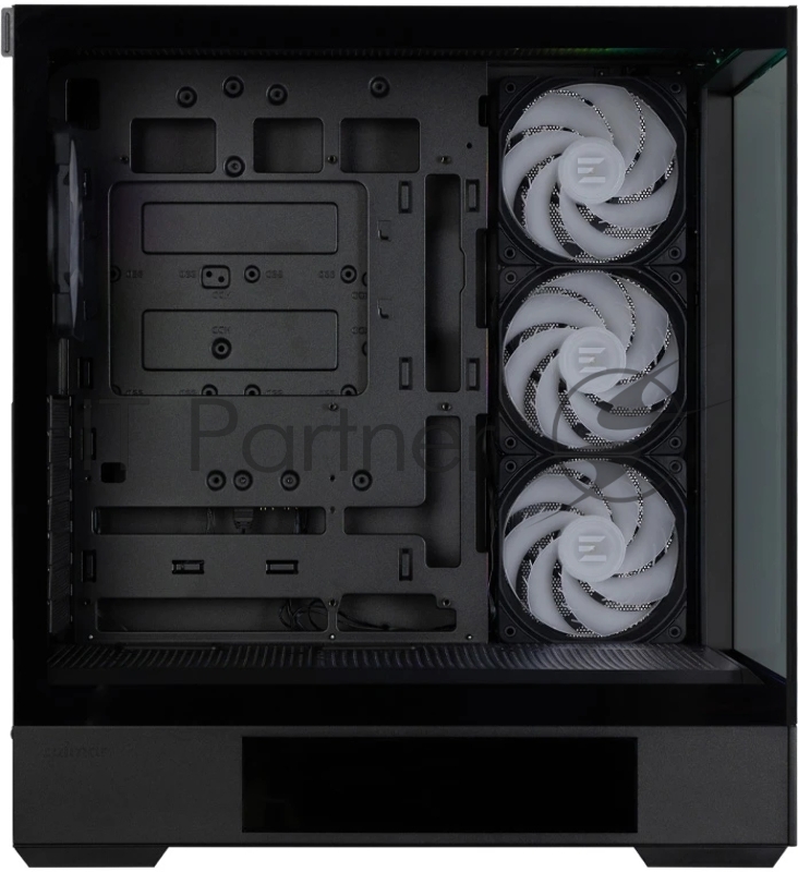 Корпус ZALMAN P40 DS, ATX, BLACK, WINDOW, 9.1-inch LCD screen, 2xCombo(2.5” or 3.5”), 1x2.5”, 1xUSB TYPE-C, 2xUSB3.0, SIDE 3x120mm ARGB, REAR 1x120mm ARGB