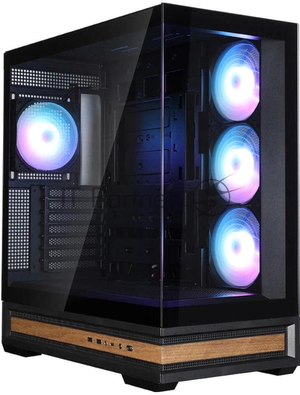 Корпус ZALMAN P40 NAMU, ATX, BLACK, WINDOW, WOODEN ELEMENTS, 2xCombo(2.5” or 3.5”), 1xUSB TYPE-C, 2xUSB3.0, SIDE 3x120mm ARGB, REAR 1x120mm ARGB