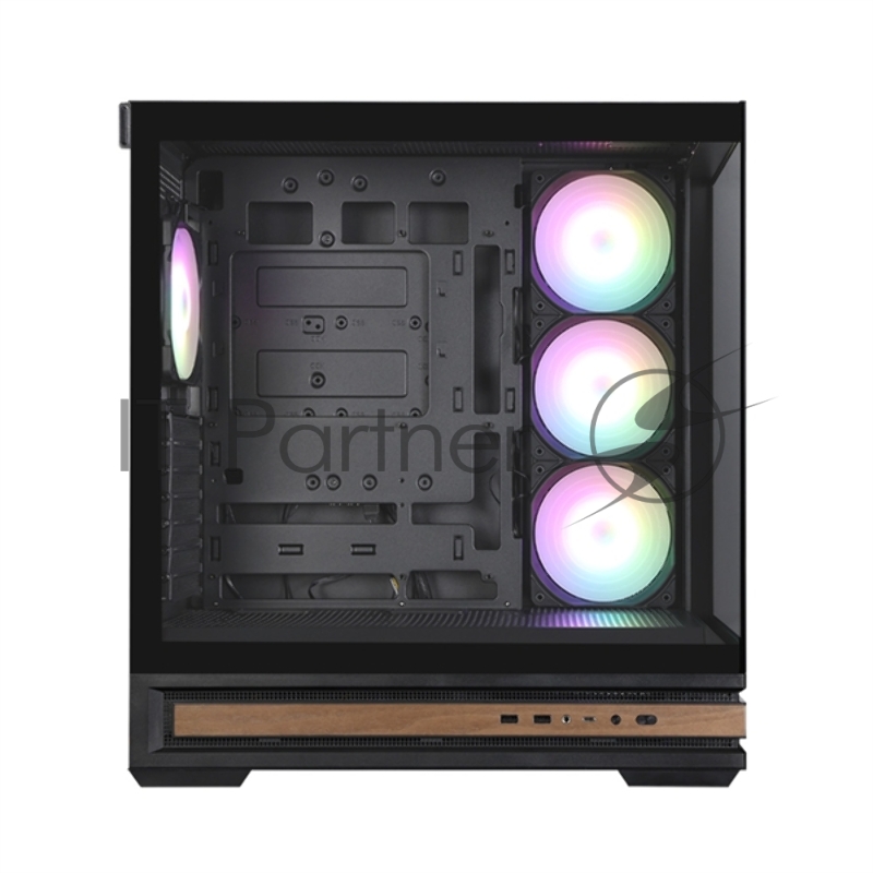 Корпус ZALMAN P40 NAMU, ATX, BLACK, WINDOW, WOODEN ELEMENTS, 2xCombo(2.5” or 3.5”), 1xUSB TYPE-C, 2xUSB3.0, SIDE 3x120mm ARGB, REAR 1x120mm ARGB