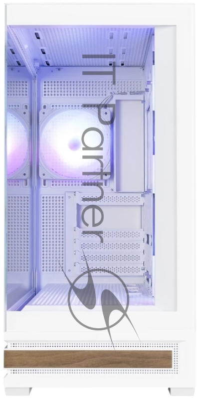 Корпус ZALMAN P40 NAMU, ATX, WHITE, WINDOW, WOODEN ELEMENTS, 2xCombo(2.5” or 3.5”), 1xUSB TYPE-C, 2xUSB3.0, SIDE 3x120mm ARGB, REAR 1x120mm ARGB