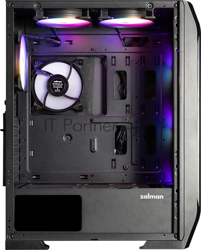 Корпус ZALMAN N7 PLUS V2, ATX, BLACK, WINDOW, 1xCombo (3.5” or 2.5”), 1 x 3.5”, 3 x 2.5”, 2xUSB2.0, 1xUSB3.0, FRONT 3x120mm RGB, REAR 1x120mm RGB, TOP 2x120mm RGB, SIDE 1x120mm