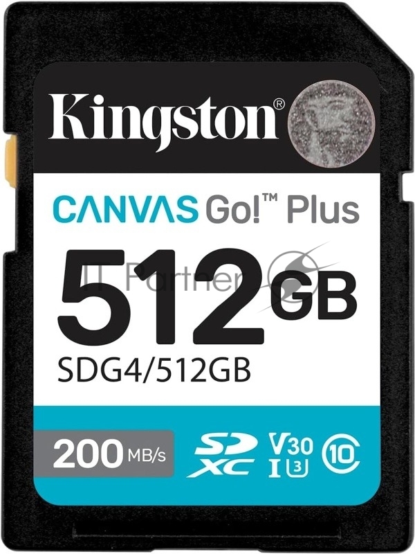 Флеш карта SDXC 512GB Kingston SDG4/512GB Canvas Go! Plus w/o adapter