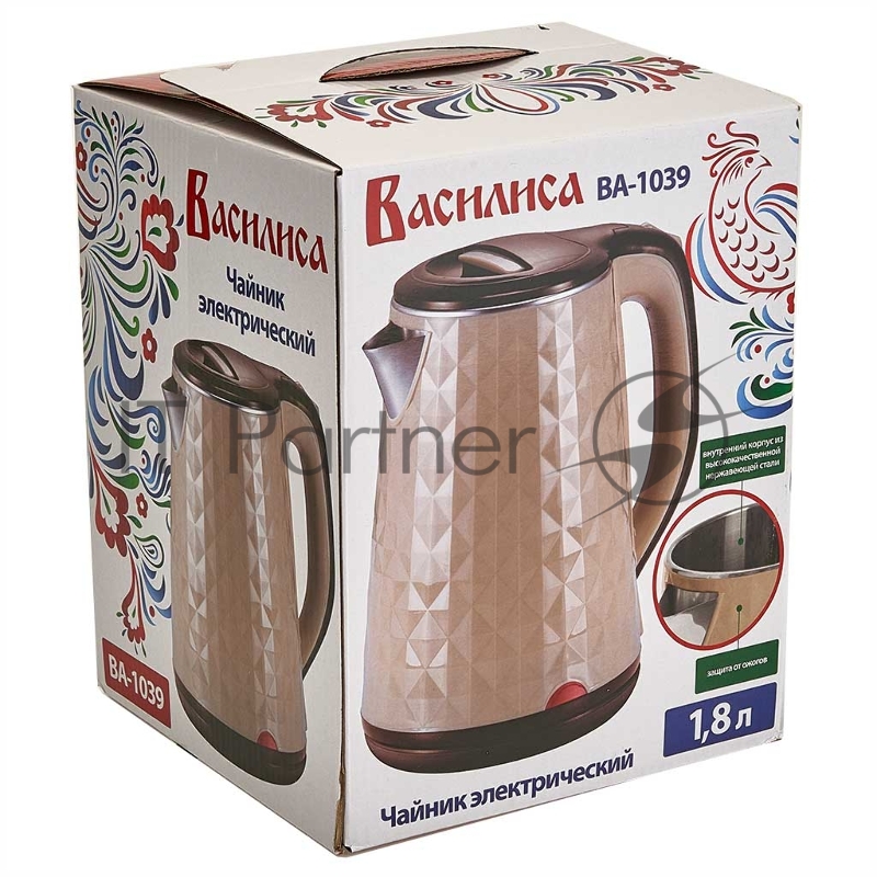 Чайник ВАСИЛИСА ВА-1039 бежевый