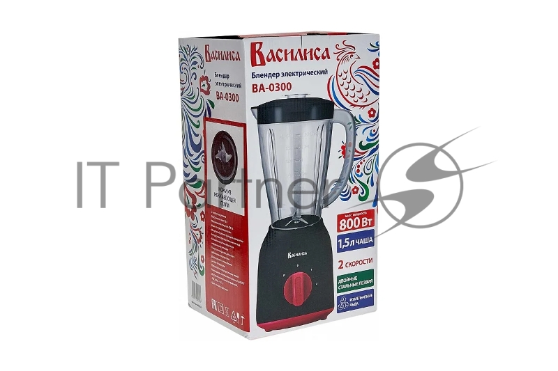 Блендер ВАСИЛИСА ВА-0300 черный с красным