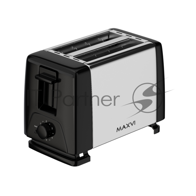 Тостер MAXVI KT822S silver-black