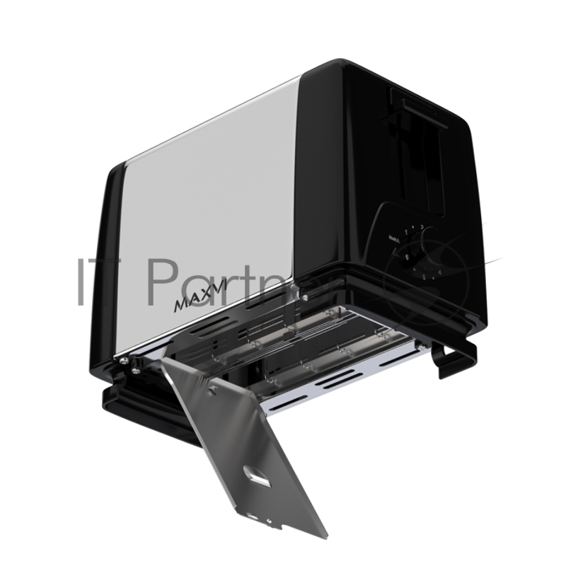 Тостер MAXVI KT822S silver-black