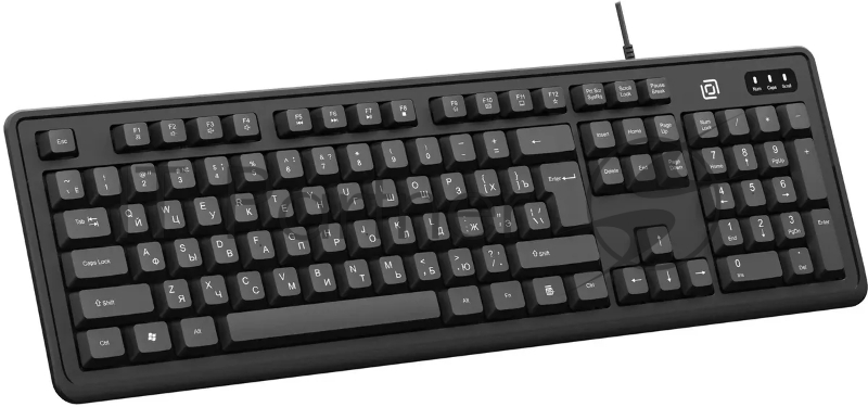 Клавиатура Оклик K175 черный USB Multimedia