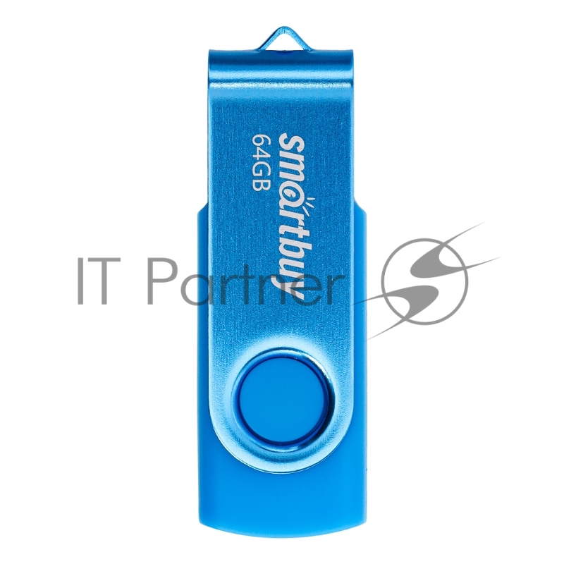 Флеш накопитель Smartbuy (SB064GB2TWB) UFD 2.0 064GB Twist Blue синий