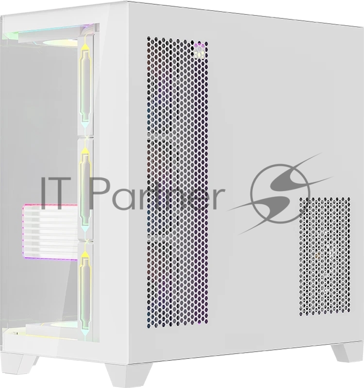 Корпус Formula Crystal Z6 Floe белый без БП ATX 4x120mm 2xUSB3.0 audio bott PSU