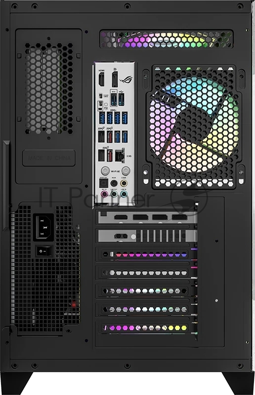 Корпус Formula Crystal Z6 Floe черный без БП ATX 4x120mm 2xUSB3.0 1xUSB3.1 audio bott PSU