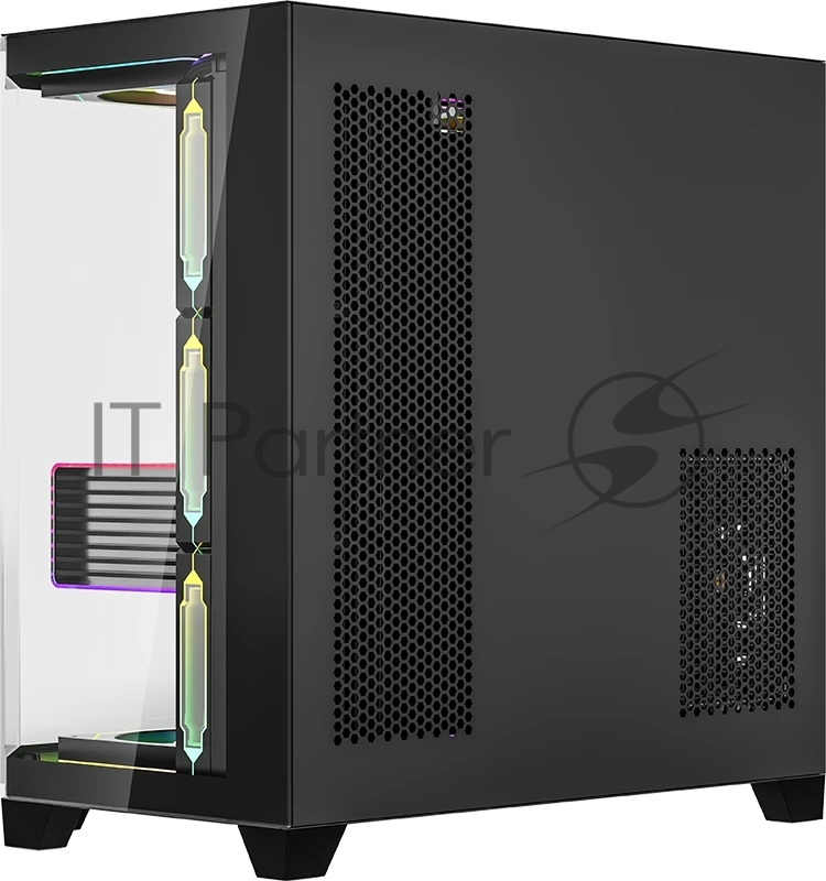 Корпус Formula Crystal Z6 Floe черный без БП ATX 4x120mm 2xUSB3.0 1xUSB3.1 audio bott PSU