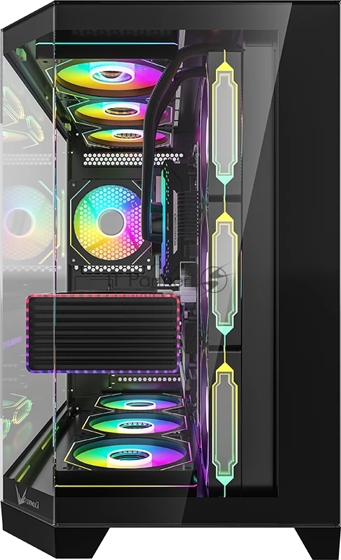 Корпус Formula Crystal Z6 Floe черный без БП ATX 4x120mm 2xUSB3.0 1xUSB3.1 audio bott PSU