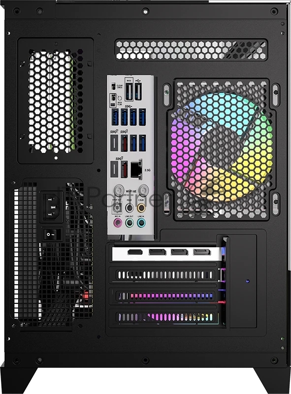 Корпус Formula Crystal Z9ML Floe черный без БП mATX 4x120mm 2xUSB3.0 audio bott PSU