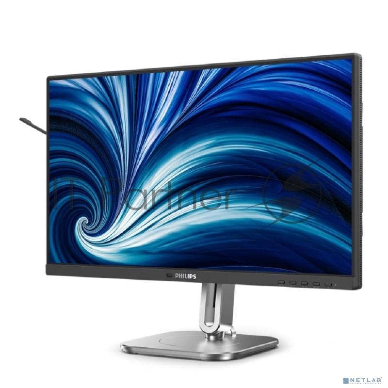 Монитор 23.8 PHILIPS 24B2N4200 Black (IPS, 1920x1080, 120Hz, 4 ms, 178°/178°, 300 cd/m, 1500:1, +HDMI 1.4, +DisplayPort, +4xUSB 3.2, +MM)