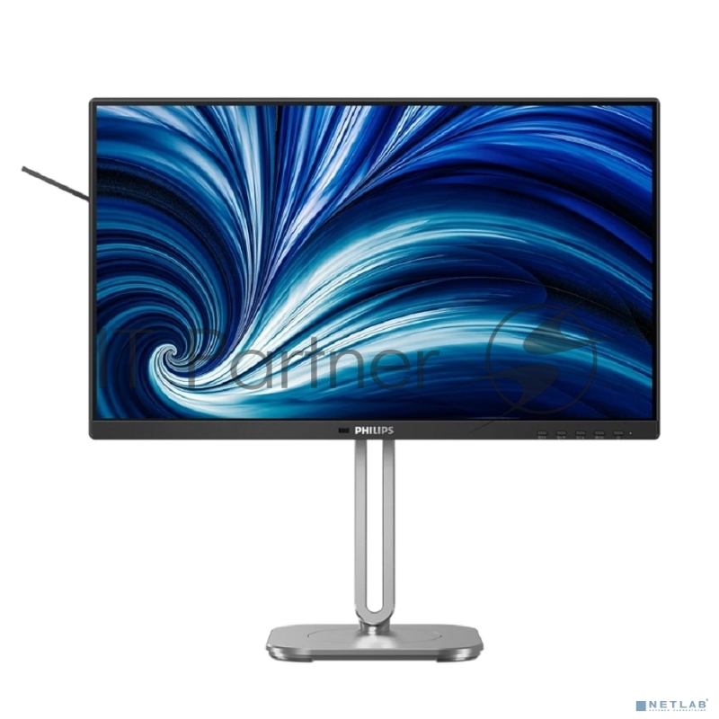 Монитор 23.8 PHILIPS 24B2N4200 Black (IPS, 1920x1080, 120Hz, 4 ms, 178°/178°, 300 cd/m, 1500:1, +HDMI 1.4, +DisplayPort, +4xUSB 3.2, +MM)