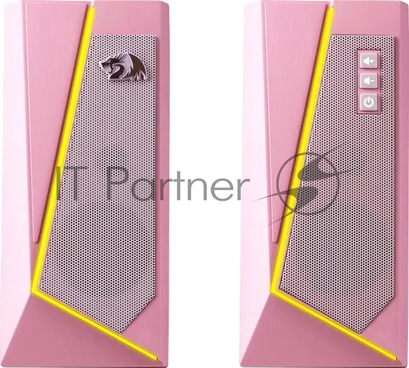 Акустическая система 2.0 REDRAGON 71776 Anvil, 5 Вт, RGB, USB+3.5мм розовый