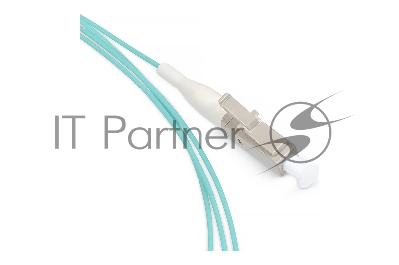 Пигтейл Cabeus, LC, OM3 50/125, 1,5м, бежевый хвостовик, цвет: бирюзовый