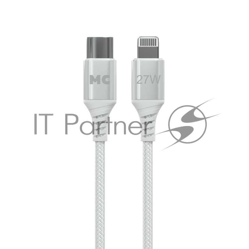 Кабель MORE CHOICE (4620202554192) K69ia 2м USB 3.0A PD 27W для Lightning ng 8-pin Type-C - 2м , белый