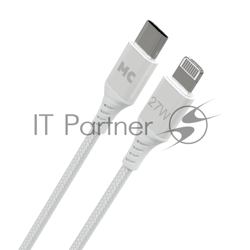 Кабель MORE CHOICE (4620202554192) K69ia 2м USB 3.0A PD 27W для Lightning ng 8-pin Type-C - 2м , белый
