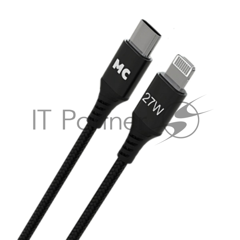 Кабель MORE CHOICE (4620202554178) K69ia 2м USB 3.0A PD 27W для Lightning ng 8-pin Type-C - 2м , черный