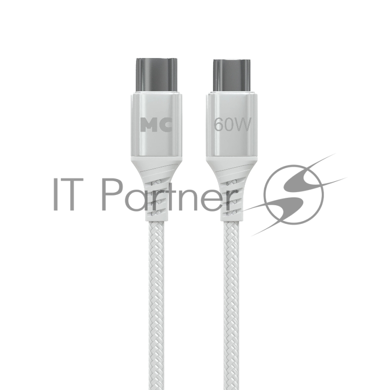 Кабель MORE CHOICE (4620202554116) K69aa 2м USB 3.0A PD 60W для Type-C Type-C- 2м , белый