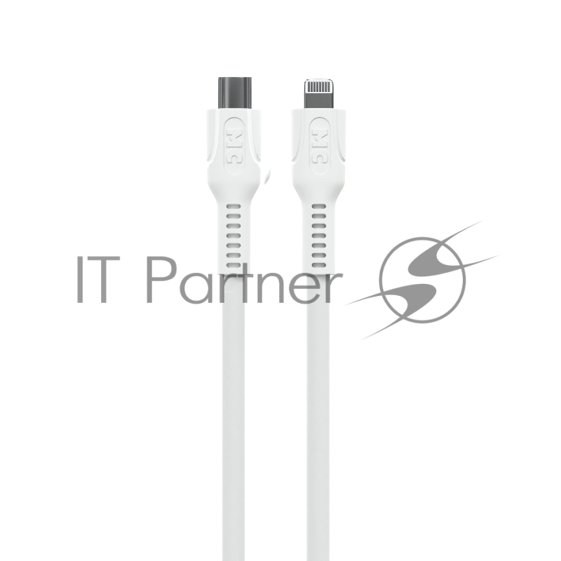 Кабель MORE CHOICE (4620202553713) K65ia 2м USB 3.0A PD 27W для Lightning ng 8-pin - 2 м , белый