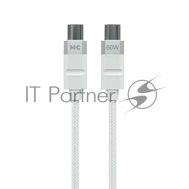 Дата-кабель MORE CHOICE (4620202555007) K87aa 2м USB 3.0A PD60W для Type-C Type-C- 2м , белый