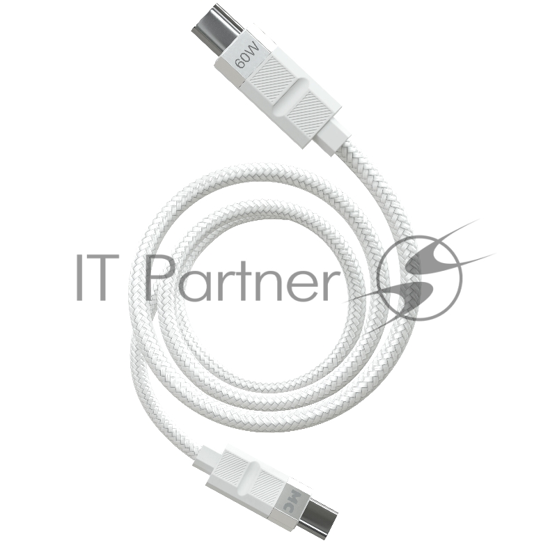 Дата-кабель MORE CHOICE (4620202555007) K87aa 2м USB 3.0A PD60W для Type-C Type-C- 2м , белый