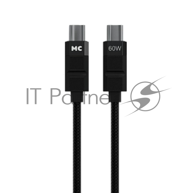 Дата-кабель MORE CHOICE (4620202554987) K87aa 2м USB 3.0A PD60W для Type-C Type-C- 2м , черный