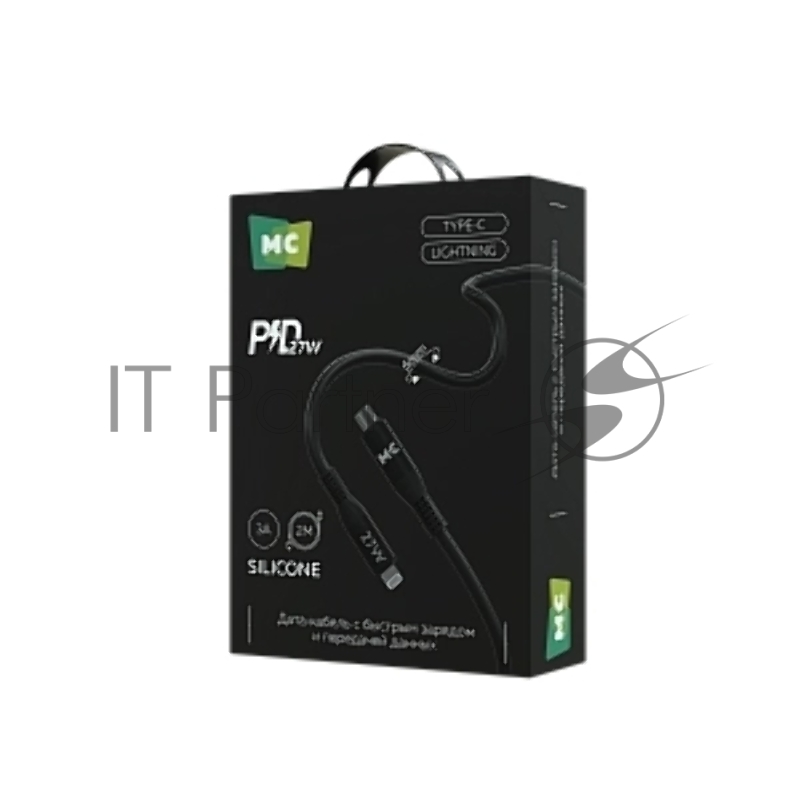 Дата-кабель MORE CHOICE (4620202554581) K83ia 2м USB 3.0A PD 27W для Lightning ng 8-pin -2 м , черный