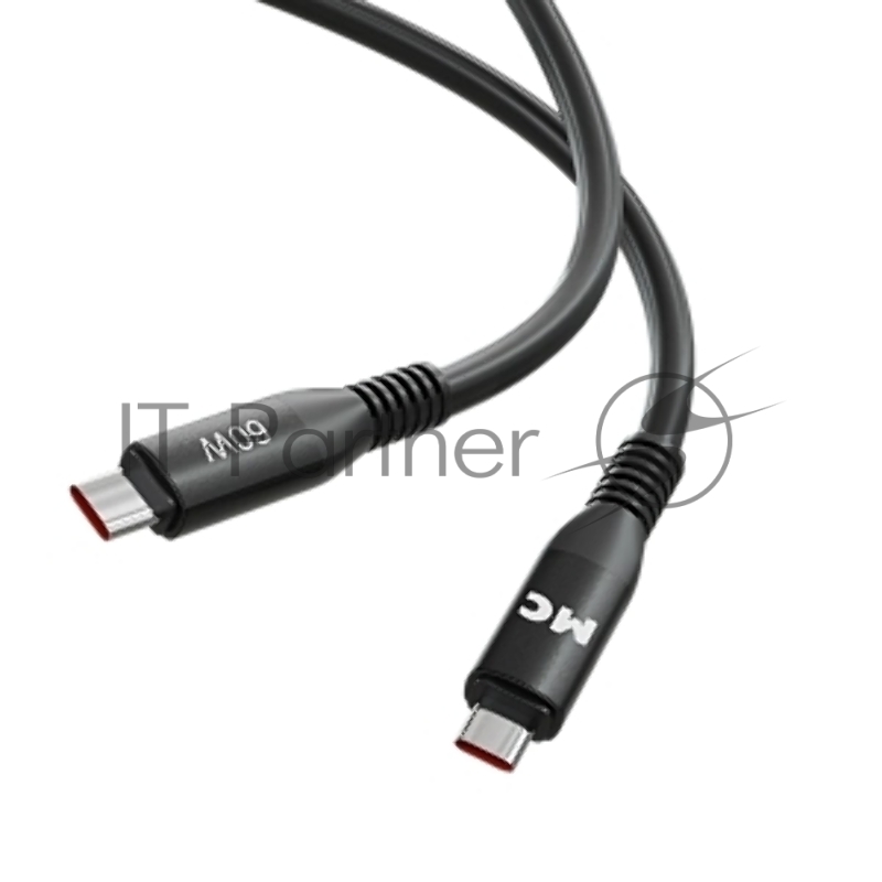 Дата-кабель MORE CHOICE (4620202554543) K83aa 2м USB 3.0A PD 60W для Type-C Type-C- 2м , черный