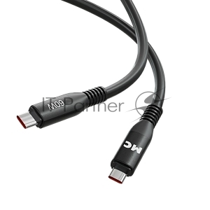 Дата-кабель MORE CHOICE (4620202554529) K83aa USB 3.0A PD 60W для Type-C Type-C - 1 м , черный