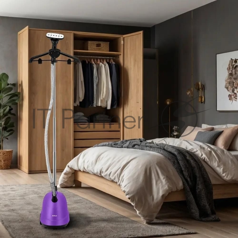 Отпариватель напольный Kitfort КТ-9353 2200Вт фиолетовый/серебристый