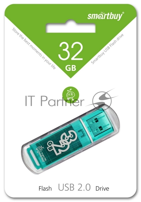 Флеш-память Флешка USB Smartbuy 32GB Smartbuy Glossy series Green