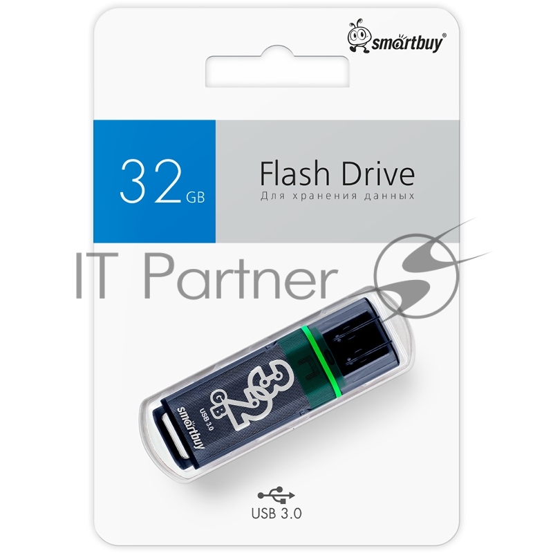 Внешний накопитель Smartbuy 32Gb USB Drive Glossy series Dark Grey (SB32GBGS-DG)