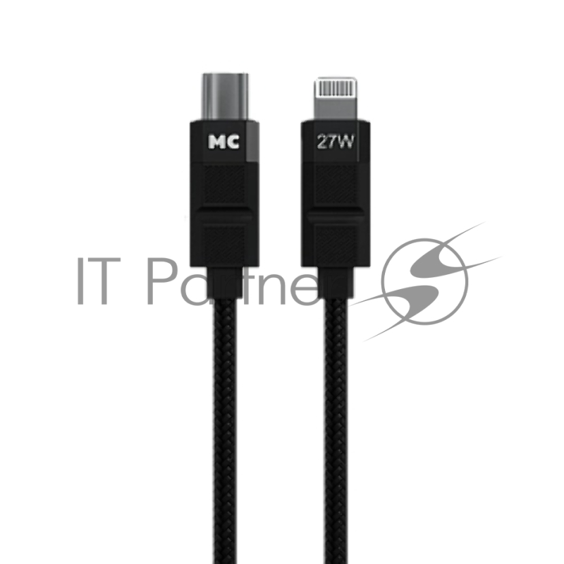 Дата-кабель MORE CHOICE (4620202555069) K87ia 2м USB 3.0A PD 27W для Lightning ng 8-pin Type-C - 2м , черный