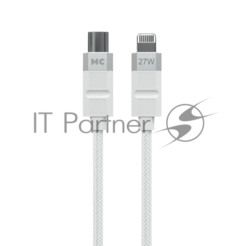 Дата-кабель MORE CHOICE (4620202555045) K87ia USB 3.0A PD 27W для Lightning ng 8-pin Type-C - 1м , белый