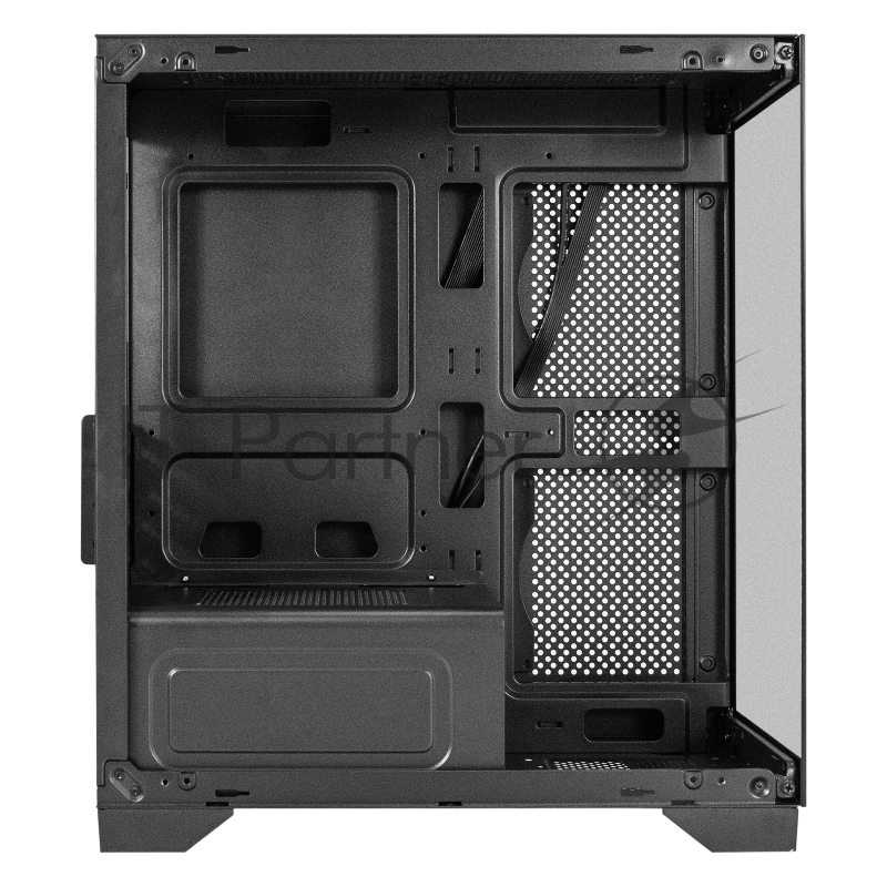 Корпус Minitower ExeGate i3 SEA LE-NPX450 (mATX, БП 450NPX, 1*USB+1*USB3.0, HD аудио, черный, передняя и боковая панели - закаленное стекло)